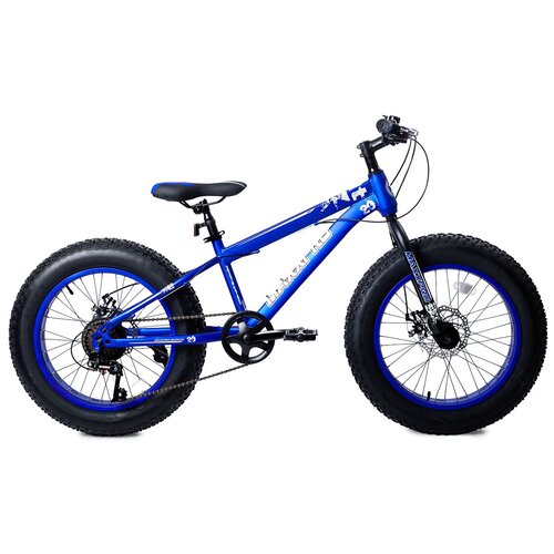 Фэтбайк 20 дюймов MaxxPro - Fat X20 2021 Синий Белый N2040-2 2015000₽
