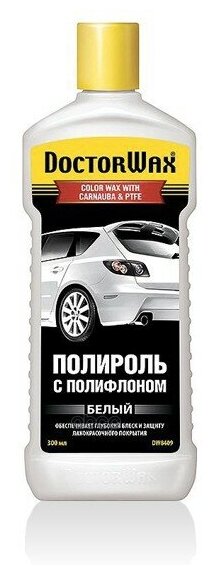 Цветной Полироль С Полифлоном. Белый 300 Мл Doctor Wax арт. dw8409