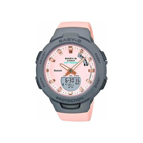 фото Наручные часы casio часы женские casio baby-g bsa-b100mc-4aer, розовый