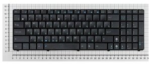 Клавиатура для ноутбука Asus K50 K60 K70 series черная без подсветки