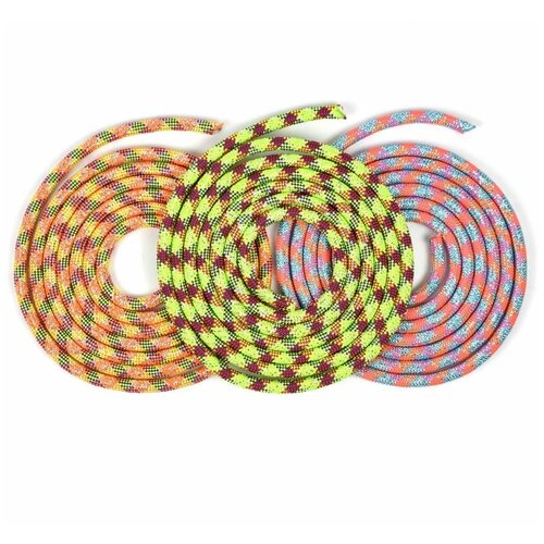 Скакалка для художественной гимнастики с люрексом CLIFF 3м мультиколор оранжевый 500₽