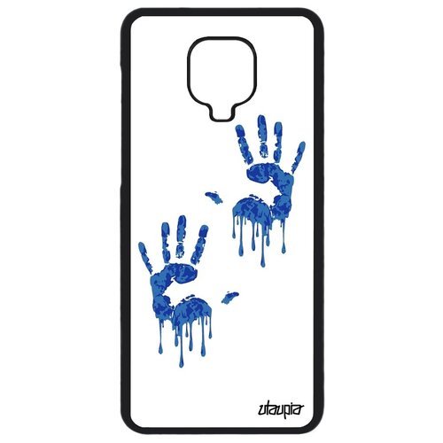 фото Противоударный чехол на телефон // xiaomi redmi note 9s // "отпечаток ладони" rasta радуга, utaupia, белый