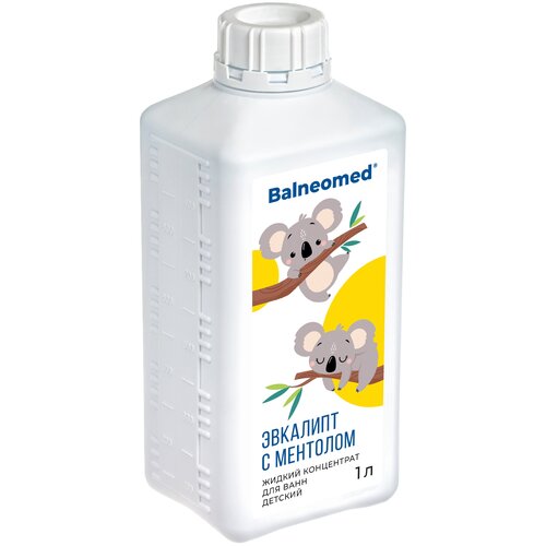 Жидкий концентрат для ванн «Эвкалипт с ментолом» детский Balneomed 1000 мл.