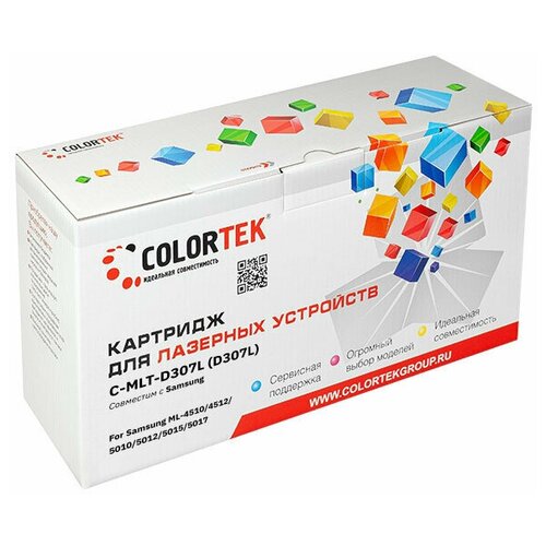 Картридж лазерный Colortek CT-MLT-D307L (307L) для принтеров Samsung картридж ds ml 4512