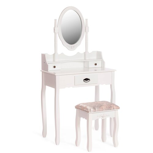 Столик туалетный Secret de Maison Gaude, ДхШ: 75 х 40 см, белый