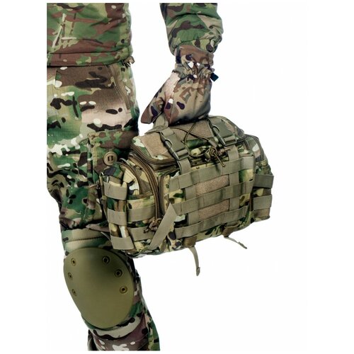 фото Тактическая сумка "tactical molle belt bag", 7л, арт pk100, цвет мультикам (multicam) tactica 7.62