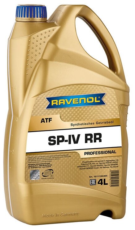   Ravenol Atf Sp-Iv Fluid Rr (4) New (  4014835841574 121113800401999 4  8  ...