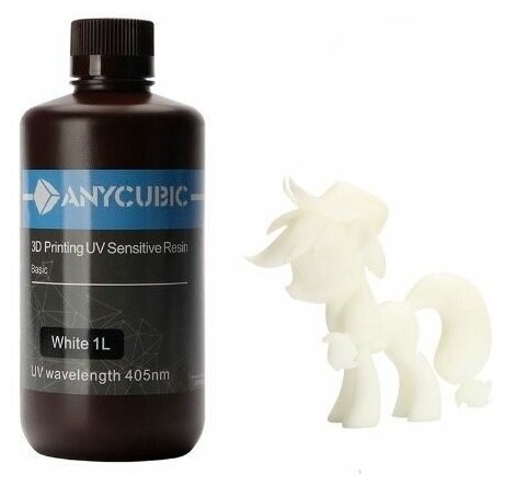 Фотополимерная смола Anycubic Basic UV Resin для 3D принтера 1 кг - Серая (grey) 1 литр