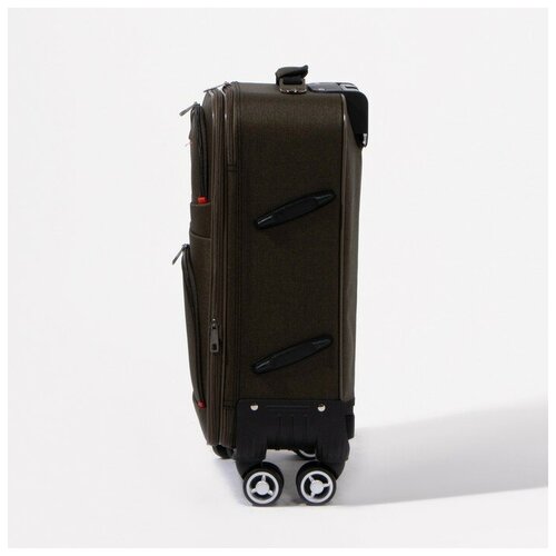 фото Чемодан малый 20", отдел на молнии, 2 наружных кармана, кодовый замок, цвет хаки