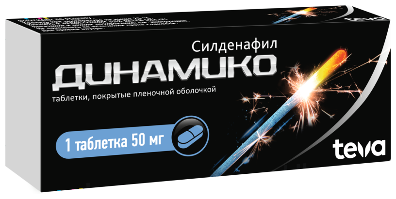 Динамико таблетки покрыт.плен.об. 50 мг 1 шт.