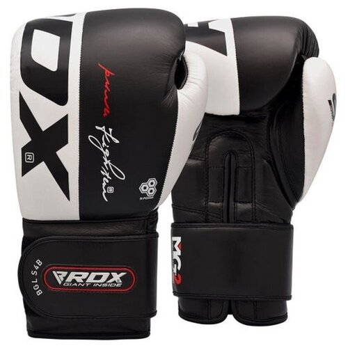 Боксерские перчатки RDX LEATHER S4 BLACK 16 унций
