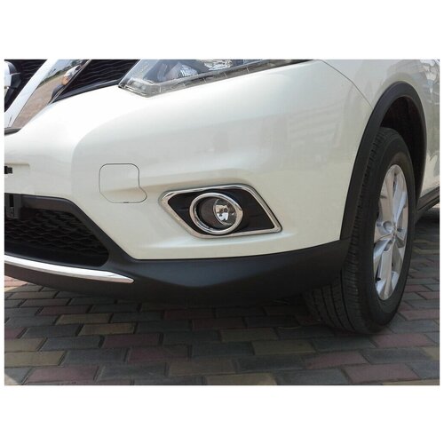 фото Накладки на передние птф nissan x-trail (2015-2017) autonew16