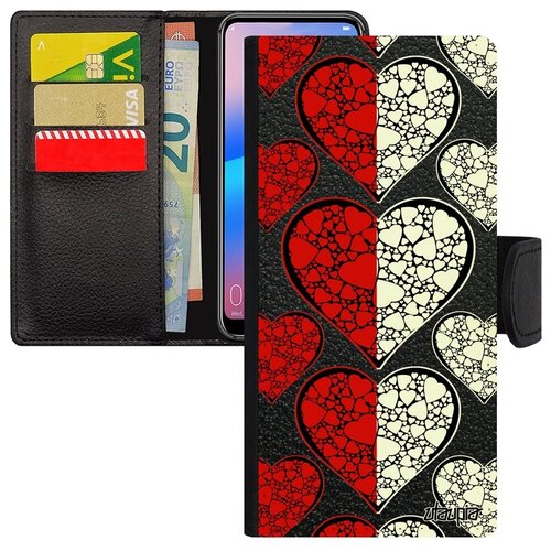 фото Качественный чехол-книжка для мобильного // galaxy a12 // "флаг польши с сердцем" любовь страна, utaupia, цветной