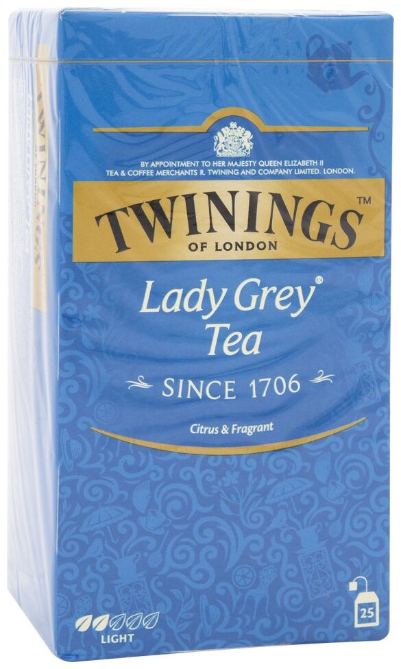 Twinings Lady Grey 2г x 25 пак чай черный ароматизированный (078775) - фотография № 2