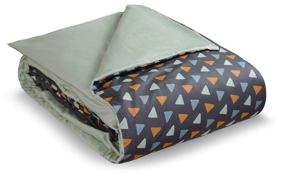 Комплект постельного белья из сатина евро Tkano Triangles - фото №16