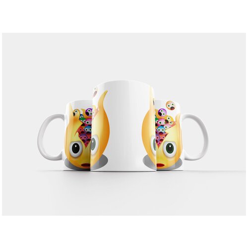 фото Кружка "графический, смайлик, взрывающийся" 320 мл lotsprints