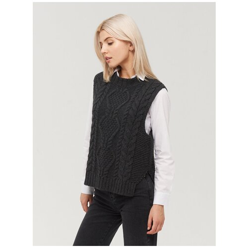 фото Жилет женский be you by222-14068 (42-44, серо-бежевый)