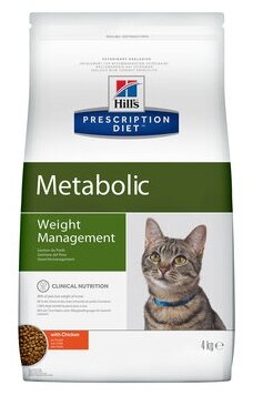 Hills Prescription Diet Сухой корм для кошек Metabolic улучшение метаболизма (коррекция веса) 2146W, 0,25 кг, 23603