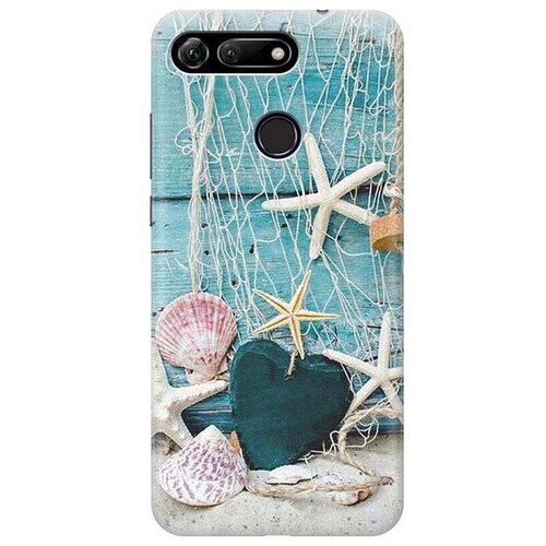 фото Ультратонкий силиконовый чехол-накладка для honor view 20 (v20) с принтом "морские звезды" gosso