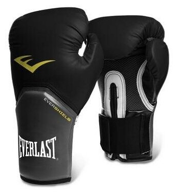 Боксерские перчатки тренировочные Everlast Pro Style Elite - Black (16 oz)