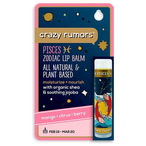 Бальзам для губ CRAZY RUMORS ZODIAC Рыбы 4,4 мл