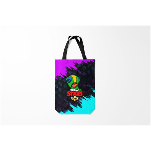 фото Сумка-шоппер / 31х42 см / геймерам / brawl stars leon burnettie