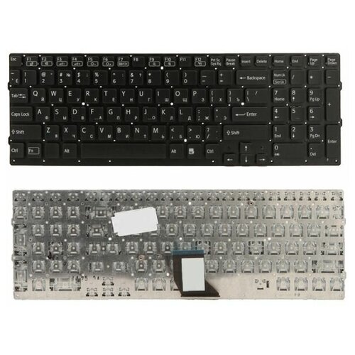 Клавиатура для ноутбука Sony Vaio VPC-CB17 черная клавиатура для ноутбука sony vaio 9z n6cbf d0r серебристая без рамки