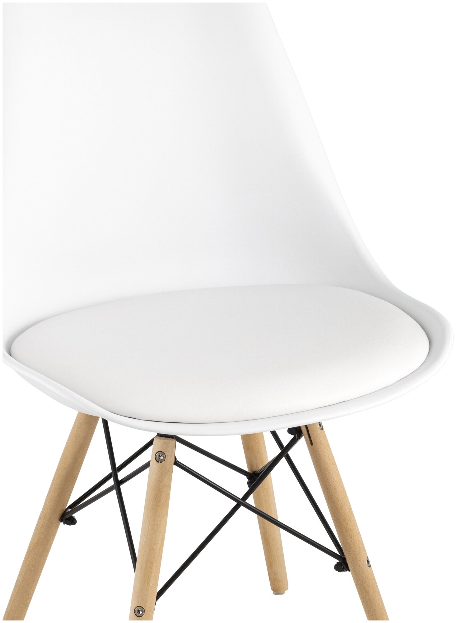 Стул для кухни Eames Soft DSW, белый - фотография № 3