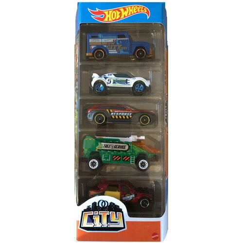 фото Hot wheels набор машинок city, 5 шт