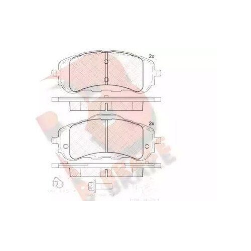 Дисковые Тормозные Колодки R Brake R BRAKE арт. RB2160