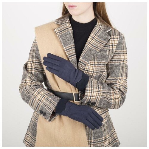 фото Перчатки женские, безразмерные, без утеплителя, цвет синий mikimarket