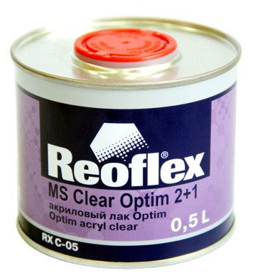 REOFLEX RX C-05/500 Лак Reoflex Optim акриловый MS 2+1 0.5 л (без отвердителя, нужен отвердитель191278t)