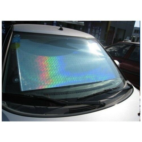 Автомобильная шторка на стекло, раздвижная 50 x 125 см, цвет хром 3223225 .