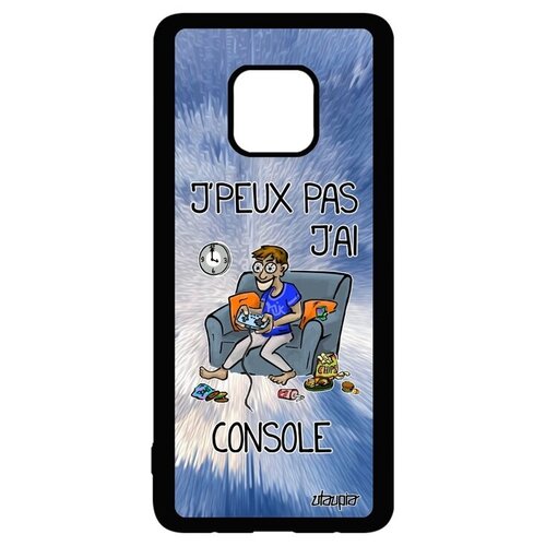 фото Противоударный чехол на мобильный // huawei mate 20 pro // "не могу - у меня приставка!" консоль игра, utaupia, голубой