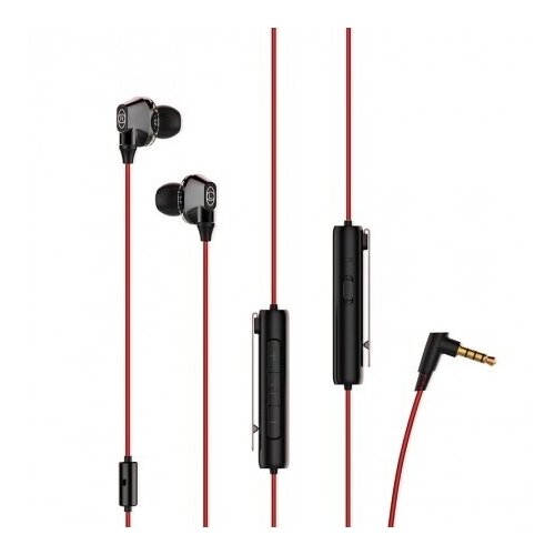 Проводные наушники BASEUS H08 Immersive Jack 35mm 12 м 150 мАч красныйчерный 3д игровые 478200₽