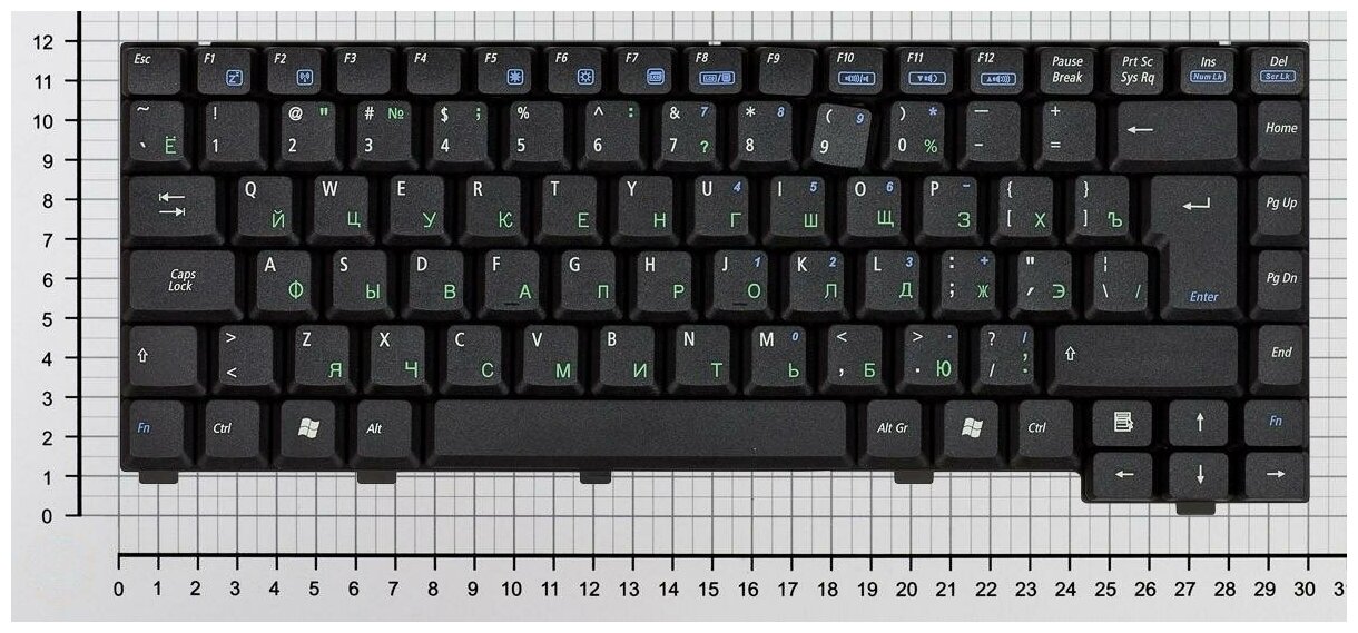 Клавиатура для ноутбука Z9200U Русская Черная