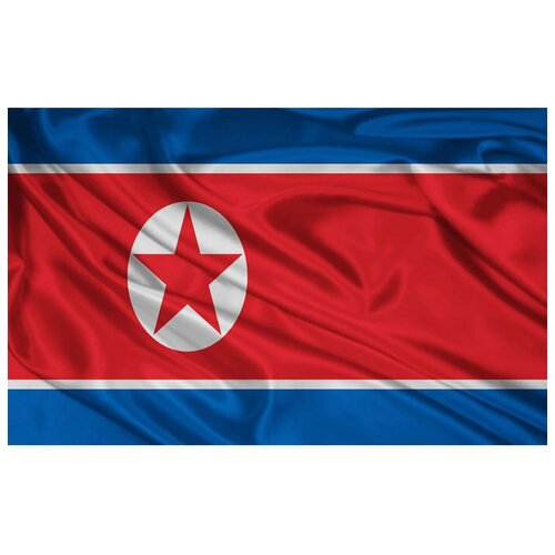Подарки Флаг Северной Кореи (135 х 90 см)