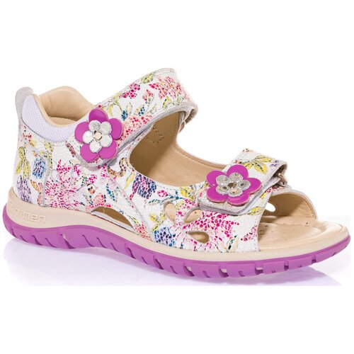 фото Сандалии minimen, ж цвет белый-розовый-принт, размер 22