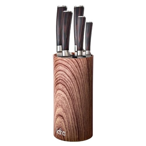 фото Lr05-103 lara wood подставка для ножей универсальная круглая soft touch