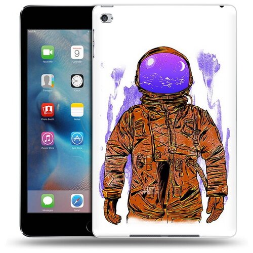 Чехол задняя-панель-накладка-бампер MyPads нарисованный мужчина в скафандре для iPad mini 4 7.9 (2015)-A1538/A1550 противоударный