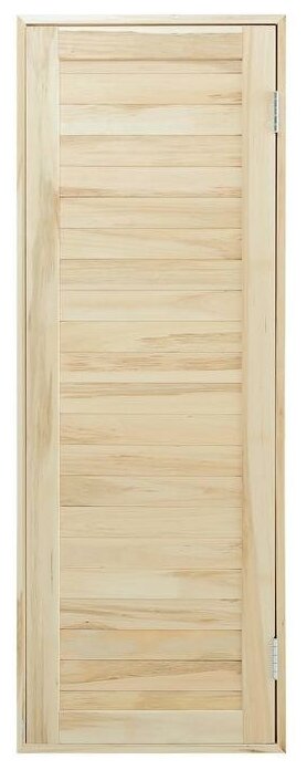 Дверь для бани и сауны из шпунтованной доски, липа Эконом, 190х70 см