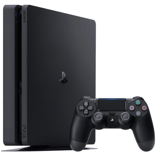 Игровая приставка Sony PlayStation 4 Slim 1000 ГБ HDD, черный