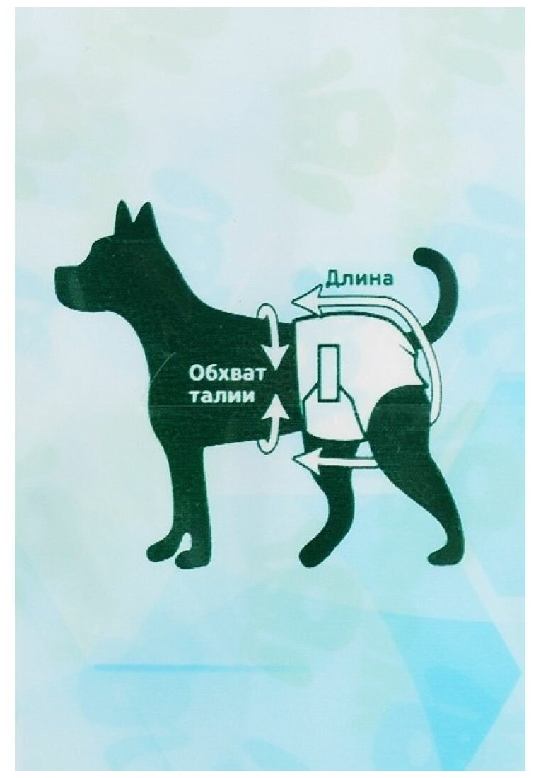 Подгузники для собак L, вес собаки 15-22кг (уп.10шт.), серия HYGIENE - фотография № 9