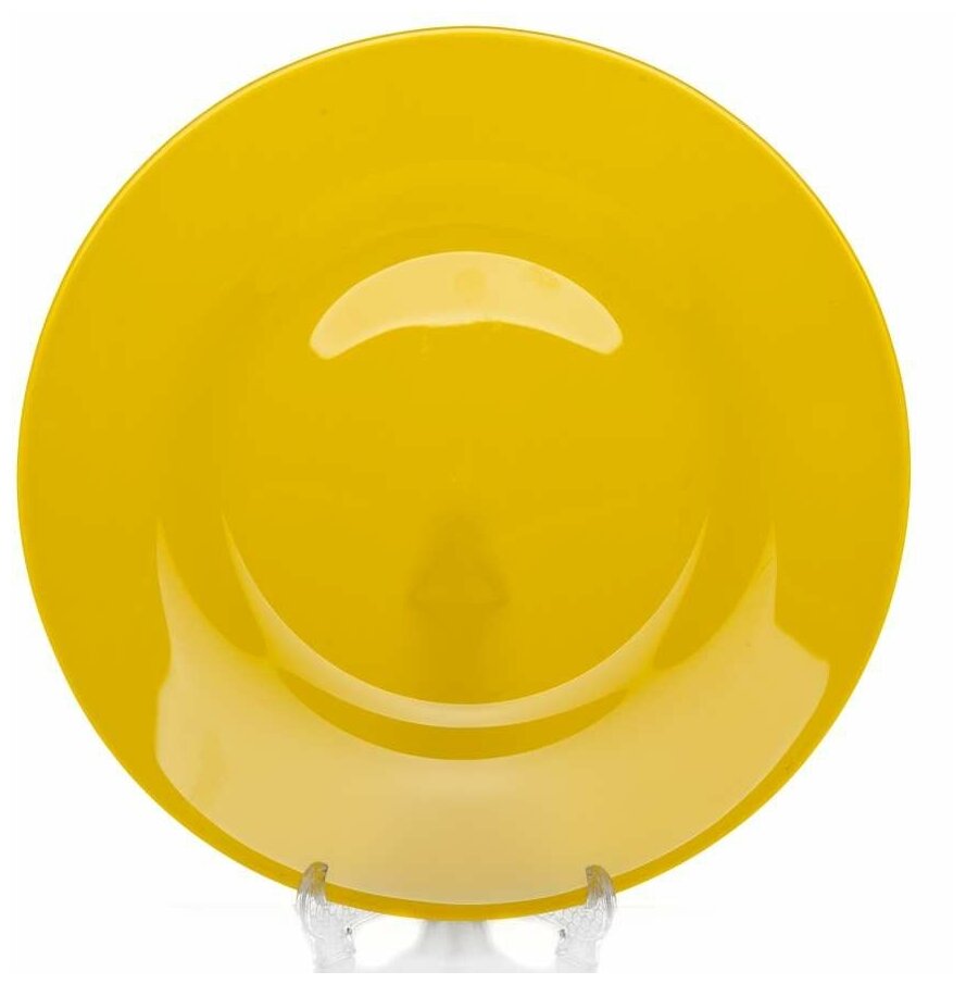 фото Тарелка столовая мелкая Pasabahce Бали желтая, D=26 см