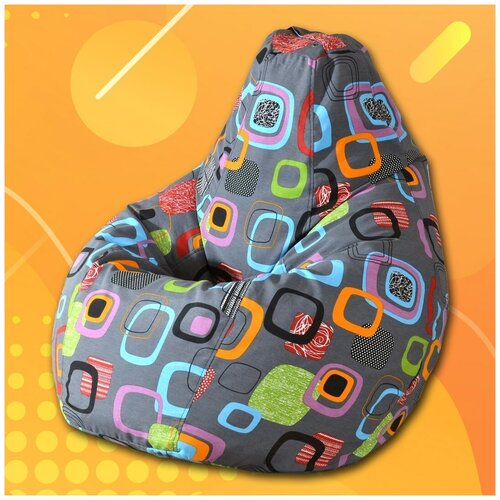 фото Кресло-мешок груша пазитифчик мумбо (жаккард) 110х85 см