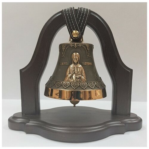 Колокол бронзовый на подставке 