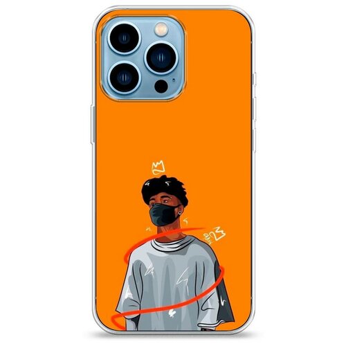 фото Силиконовый чехол "в маске 1" на apple iphone 13 pro / айфон 13 про case place