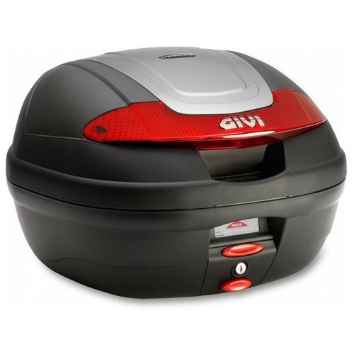 фото Кофр monolock 34 л givi black-silver-red (e340n)