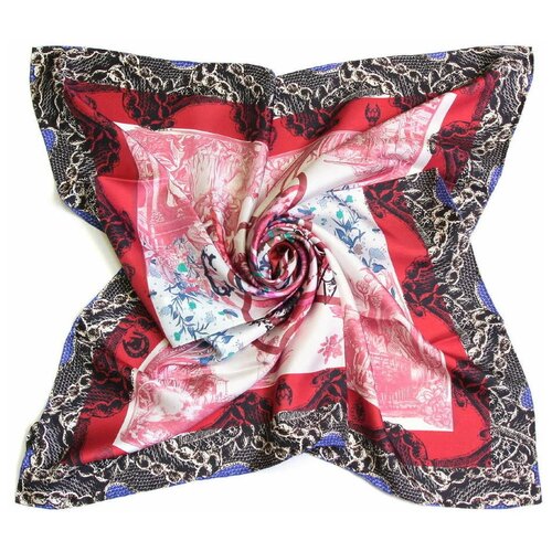 фото Оригинальный женский платок с красными тонами christian lacroix 56481