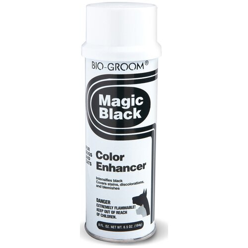 Спрей-мелок выставочный Bio-Groom Magic Black, цвет: черный, 184 г кондиционер для собак и кошек bio groom so gentle cream гипоаллергенный 355 мл 0 454 кг